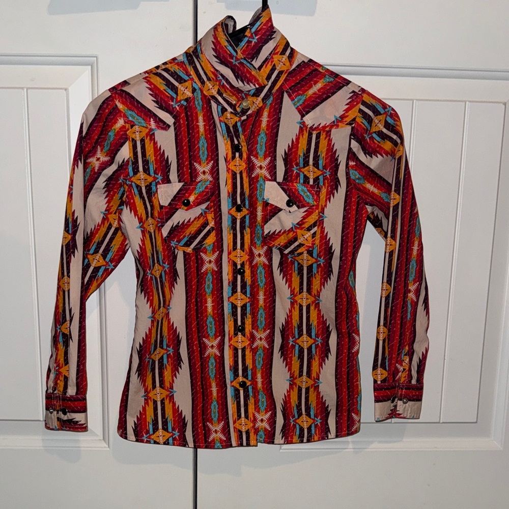 Rock n Roll button up Pattern Shirt